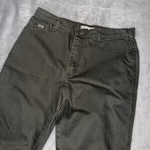 Lee Relaxed Straight Jeans Women’s Size 12 Medium Dark Gray Denim Pants